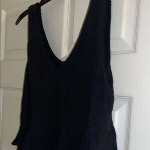 Wild Fable Black Sleeveless Crop Top